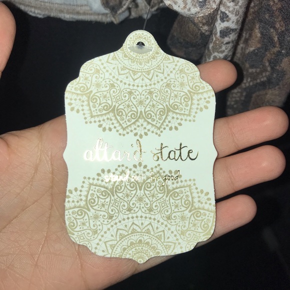 Altar’d State Snakeskin Print Ruffled Crop Top Size S - Picture 6 of 6